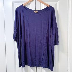 Navy/Royal Blue Piko Top